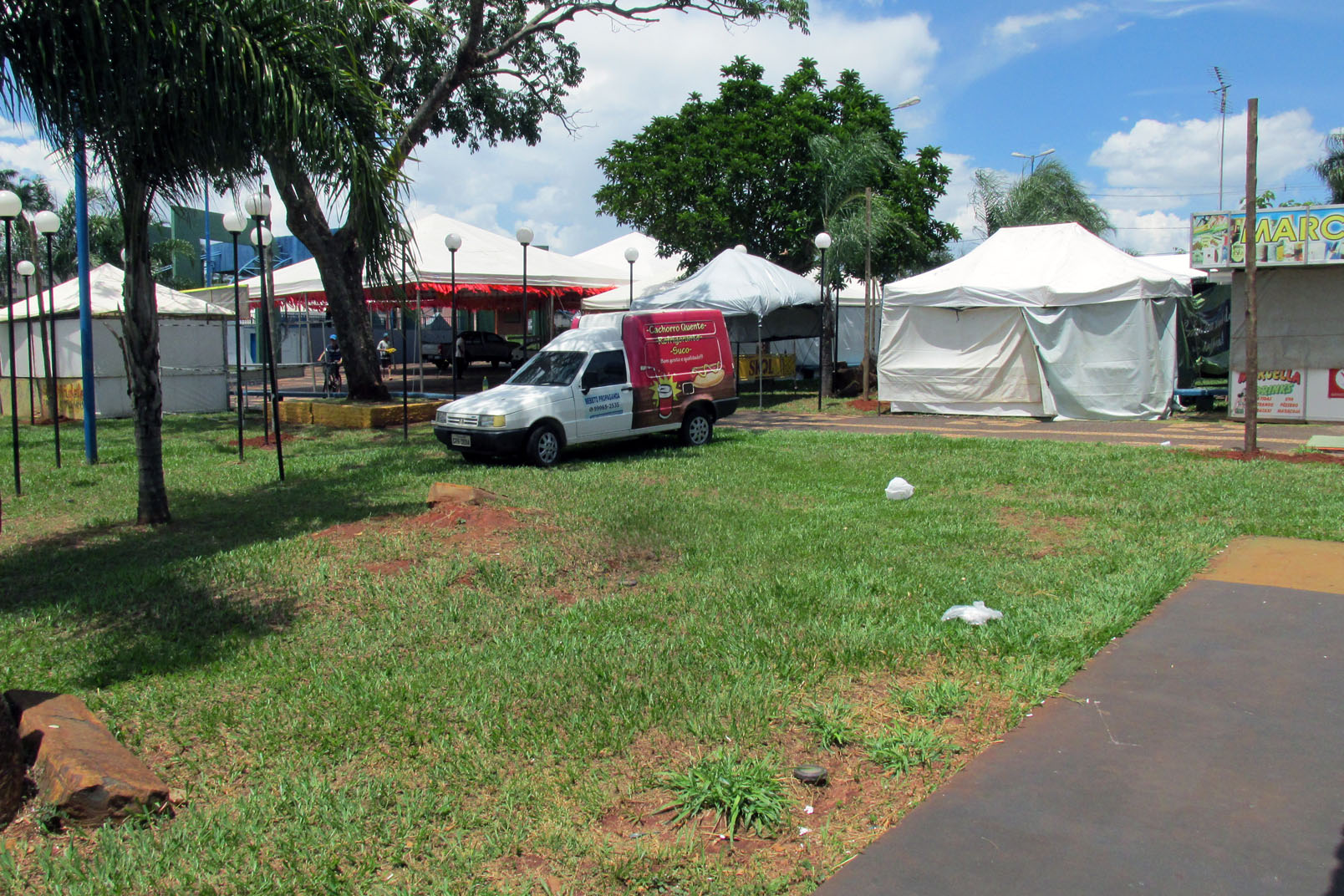 Tudo pronto para o Carnaval Santa Vitória 2017 (Foto: Jonathan)