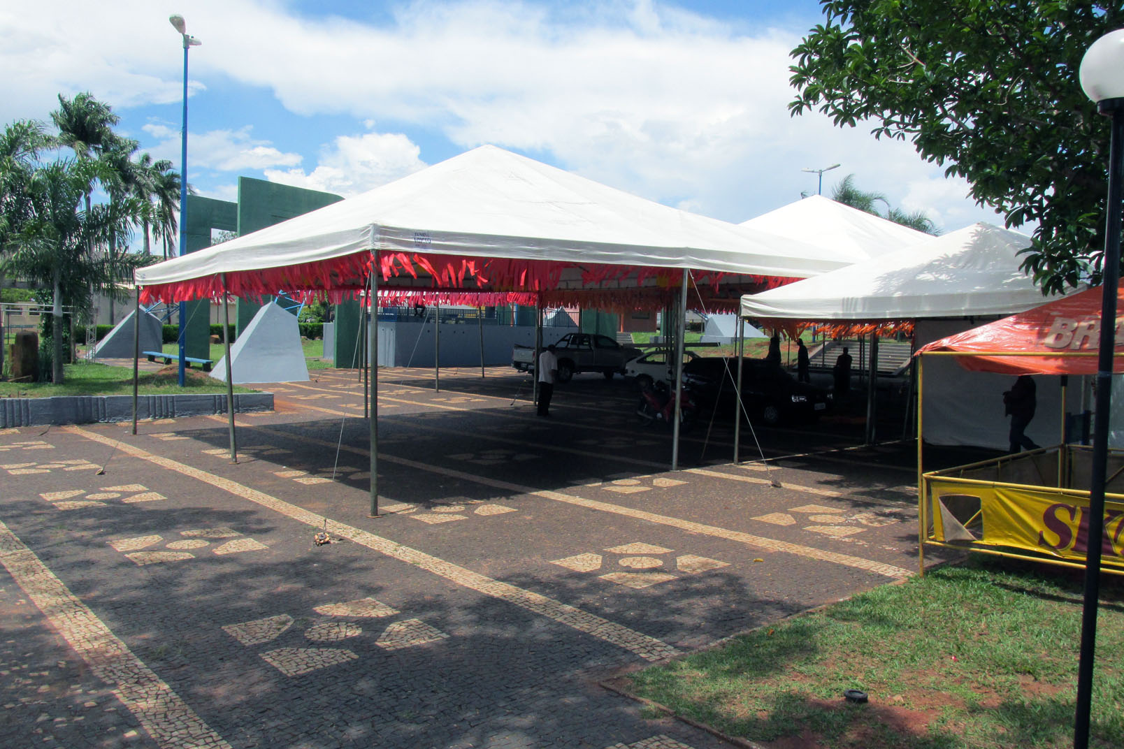 Tudo pronto para o Carnaval Santa Vitória 2017 (Foto: Jonathan)